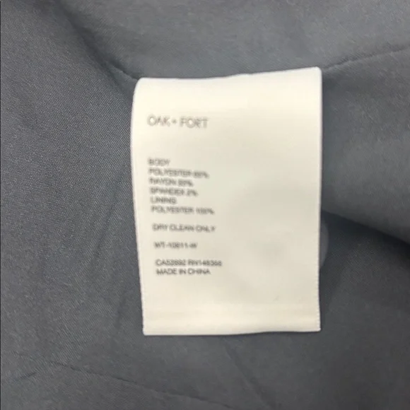 OAK + FORT Charcoal Cropped Blazer - Picture 4 of 9